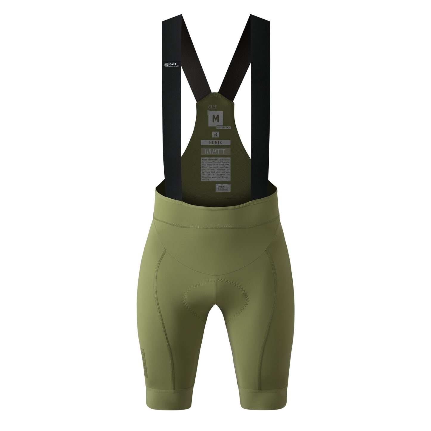 GOBIK BIB SHORTS MATT 2.0 WOMEN OLIVE GREEN - K9