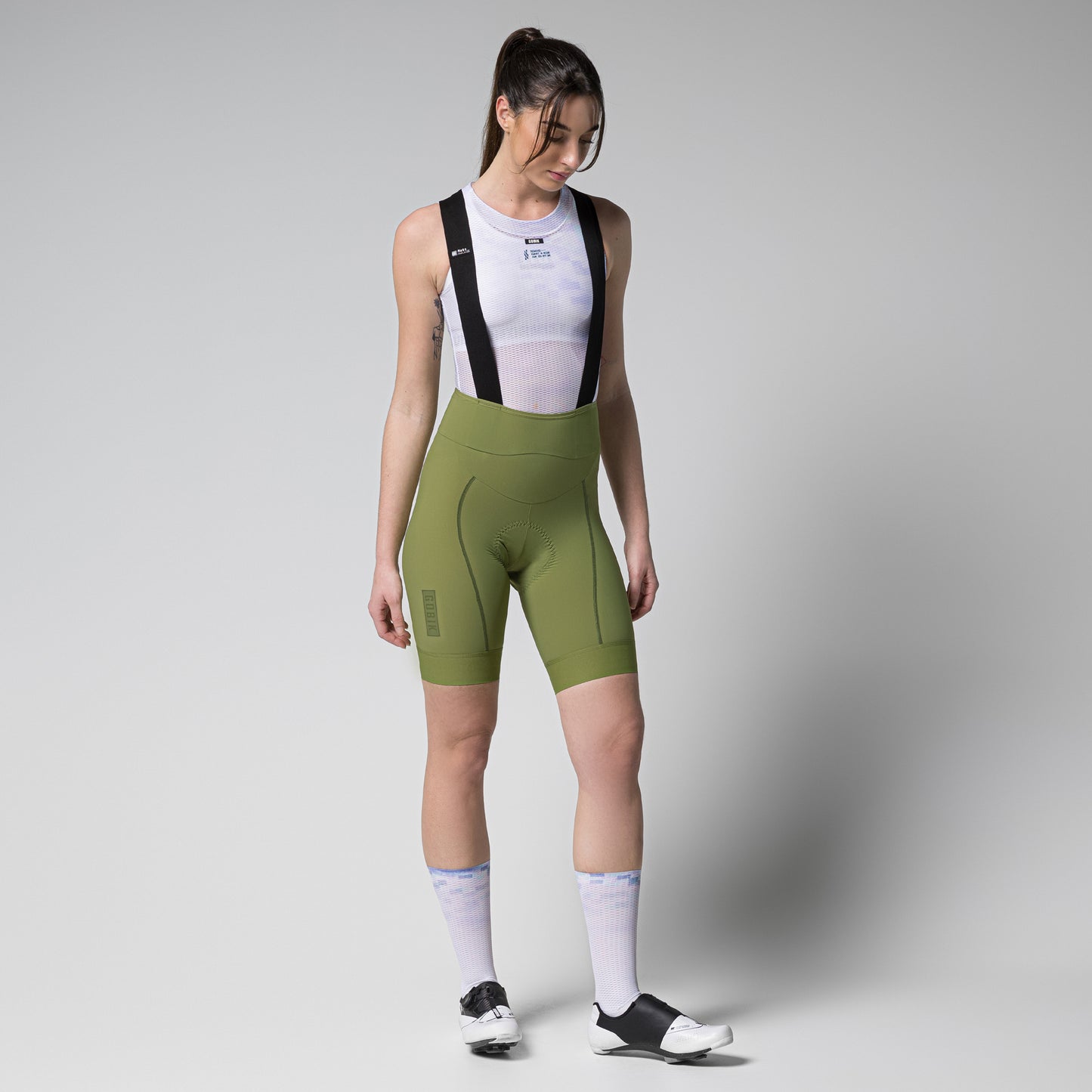 GOBIK BIB SHORTS MATT 2.0 WOMEN OLIVE GREEN - K9