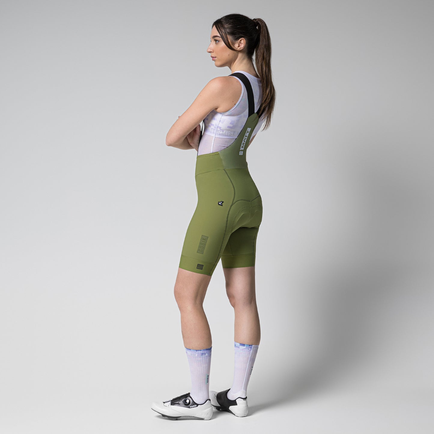 GOBIK BIB SHORTS MATT 2.0 WOMEN OLIVE GREEN - K9