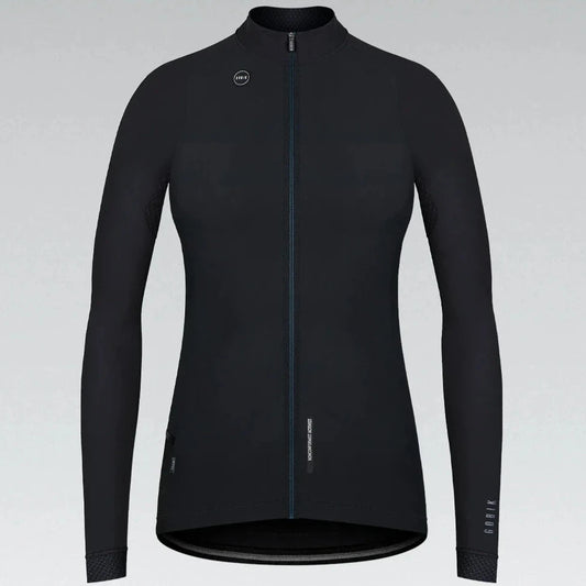 GOBIK LONG SLEEVE WOMEN JERSEY PACER SOLID JET BLACK