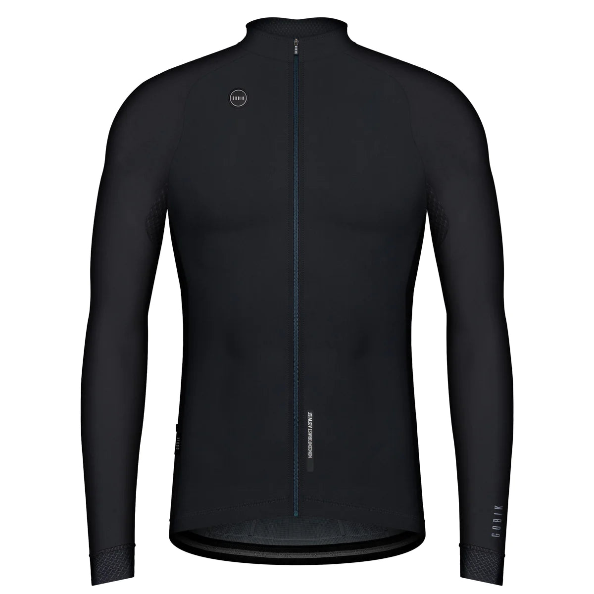 GOBIK LONG SLEEVE JERSEY PACER SOLID MEN JET BLACK