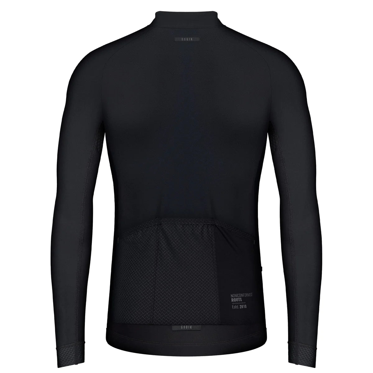 GOBIK LONG SLEEVE JERSEY PACER SOLID MEN JET BLACK