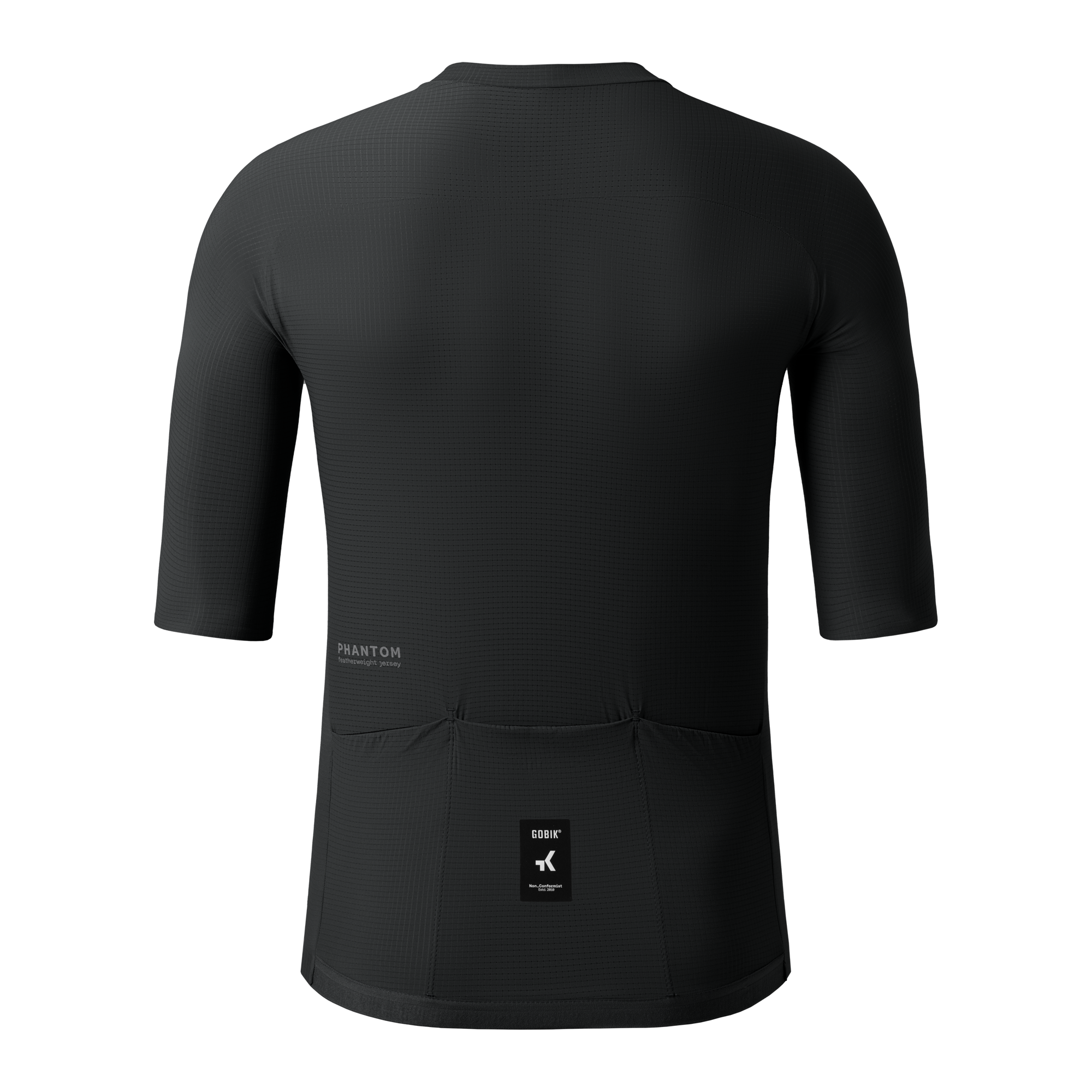 SHORT SLEEVE JERSEY PHANTOM UNISEX JET BLACK